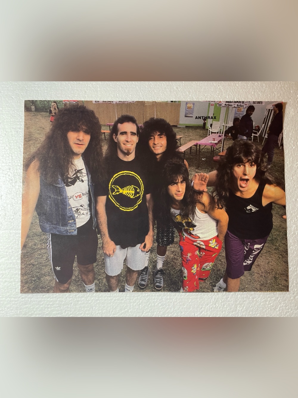 Vintage Band pinup of Anthrax